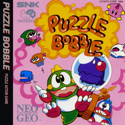 Puzzle Bobble box art for Neo Geo CD